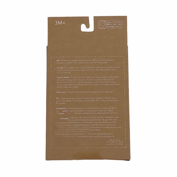 LILA & JACK Blue Silicone Pacifier Clip | Baby Boy | NWT | Baby Gift | Newborn - Picture 4 of 5